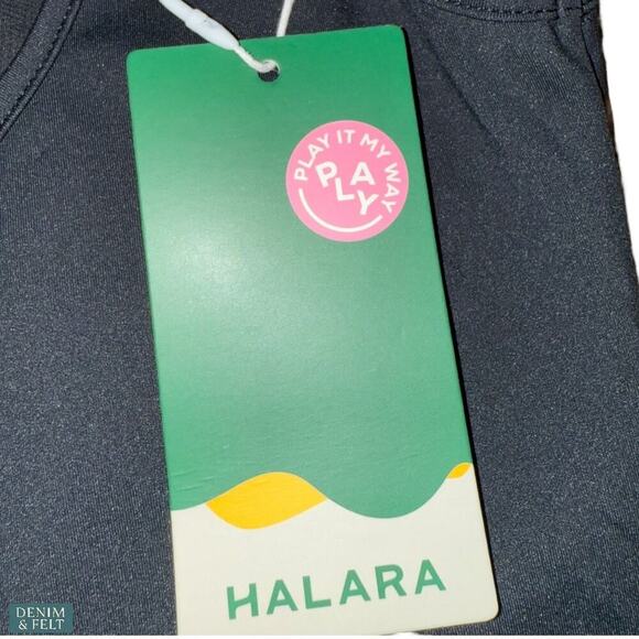 Halara Zip Front Active Mini Dress Black with Built-In Shorts Size M NEW/NWT!! - Picture 9 of 10